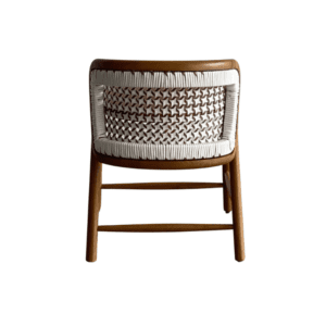 Saga Teak Rattan Dining Chair
