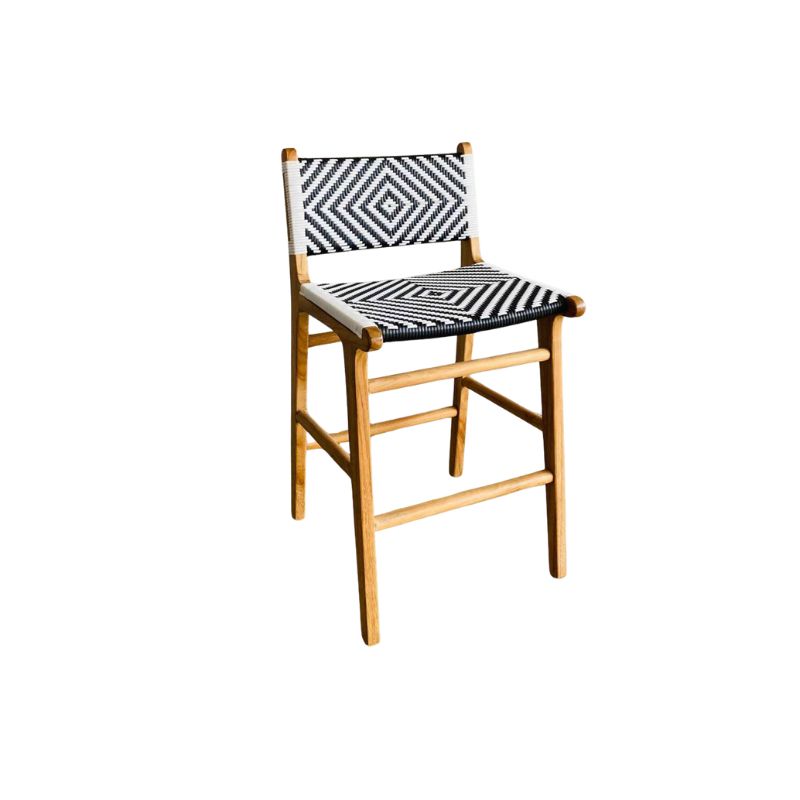 Heirloom Teak rattan Barstool