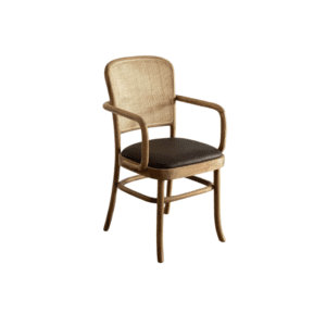 Lefoir teak Rattan Armchair