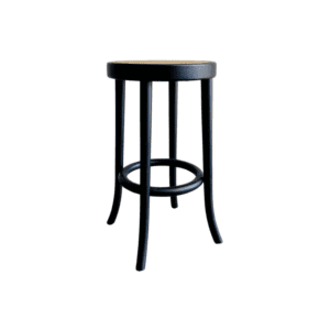 Alvo Teak Stool with Rattan Weaving