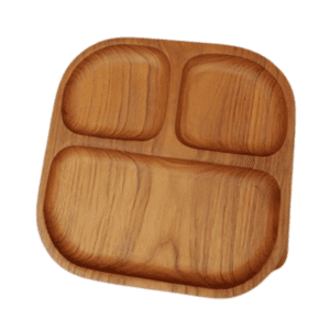 Square Teak Wooden Plate