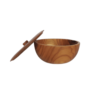 Teak Wooden Bowl with Lid