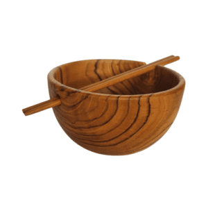 Kagura Teak Wooden Bowl