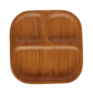Square Teak Wooden Plate